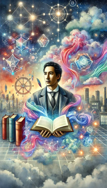 Fantasy Watercolor image of Charles Yu