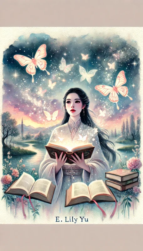 fantasy watercolor image of E. Lily Yu