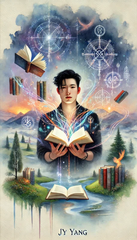 Watercolor fantasy image of JY Yang