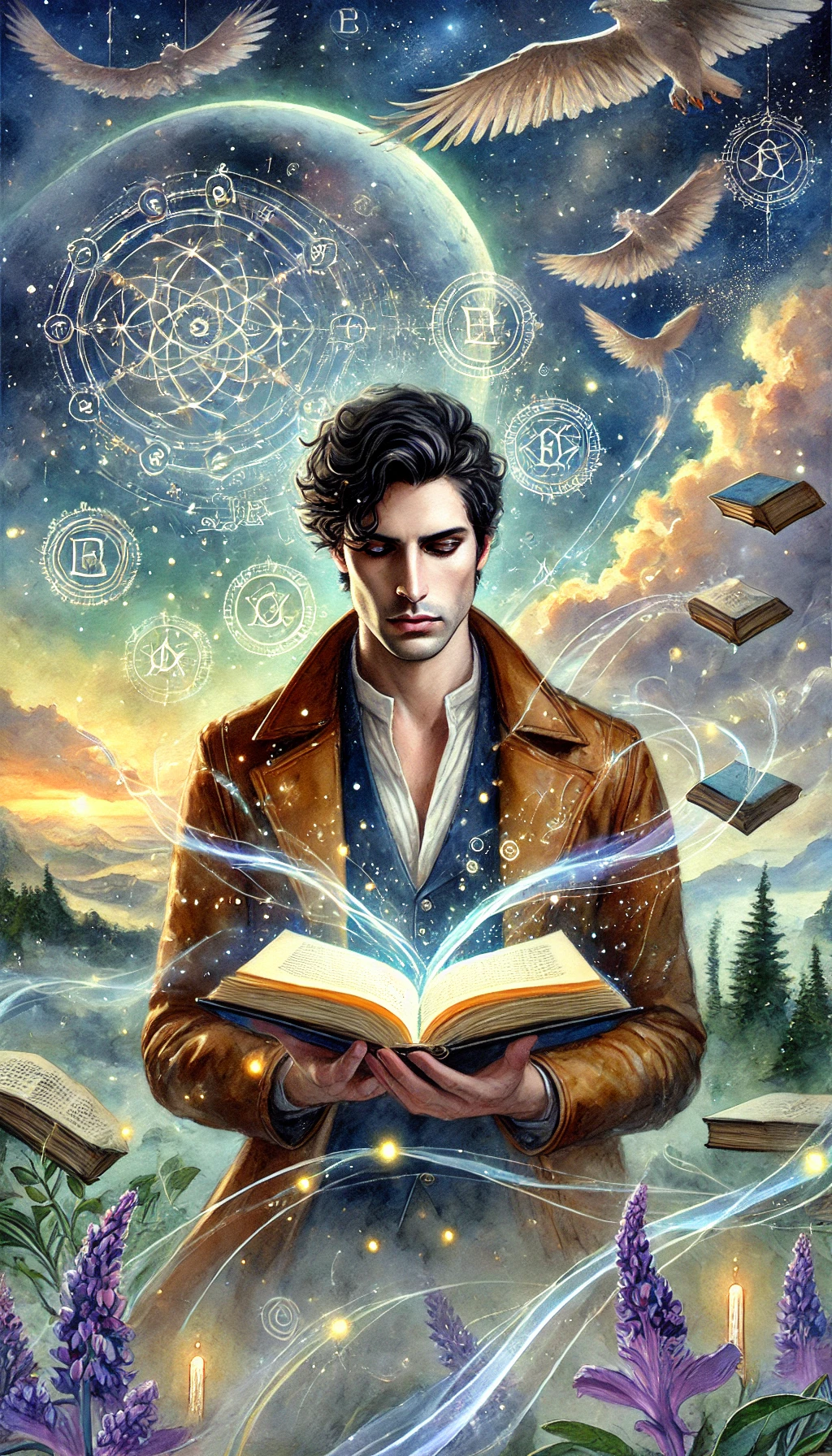 fantasy water color images of Aden Polydoros