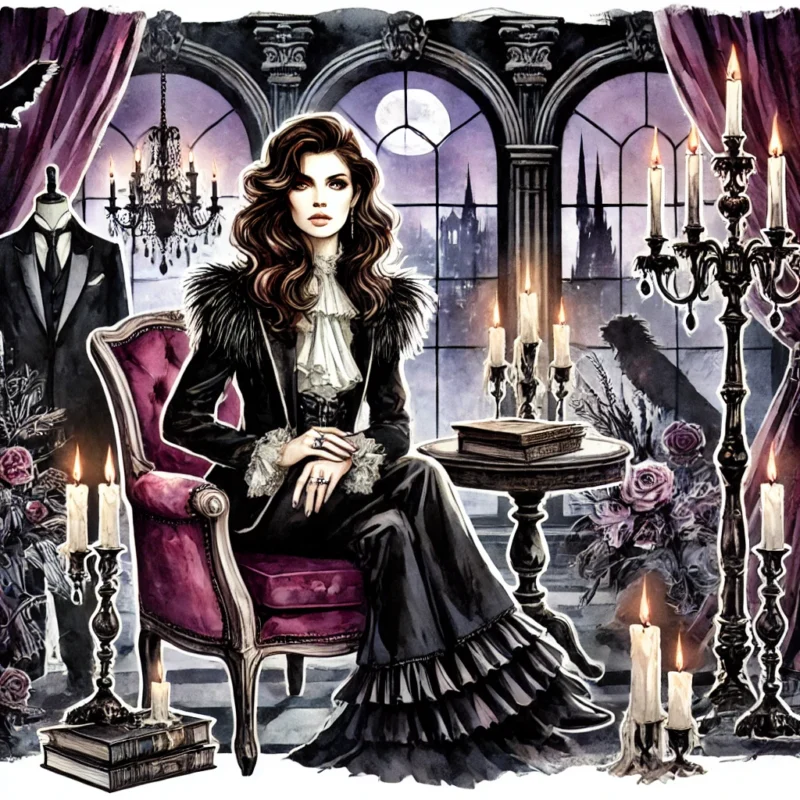 Watercolor image Anne Rice