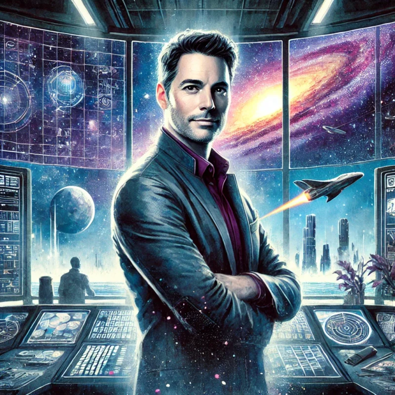 Watercolor fantasy image of Dave Trowbridge