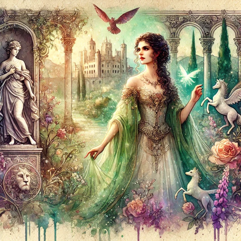 Watercolor Fantasy Image Judith Tarr