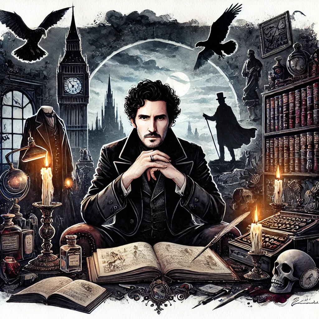 Waterrcolor fantasy image of Simon Unsworth